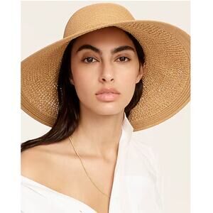 KATIENYC NWT J.Crew Textured Summer Straw Hat in Dusty Dune O/S